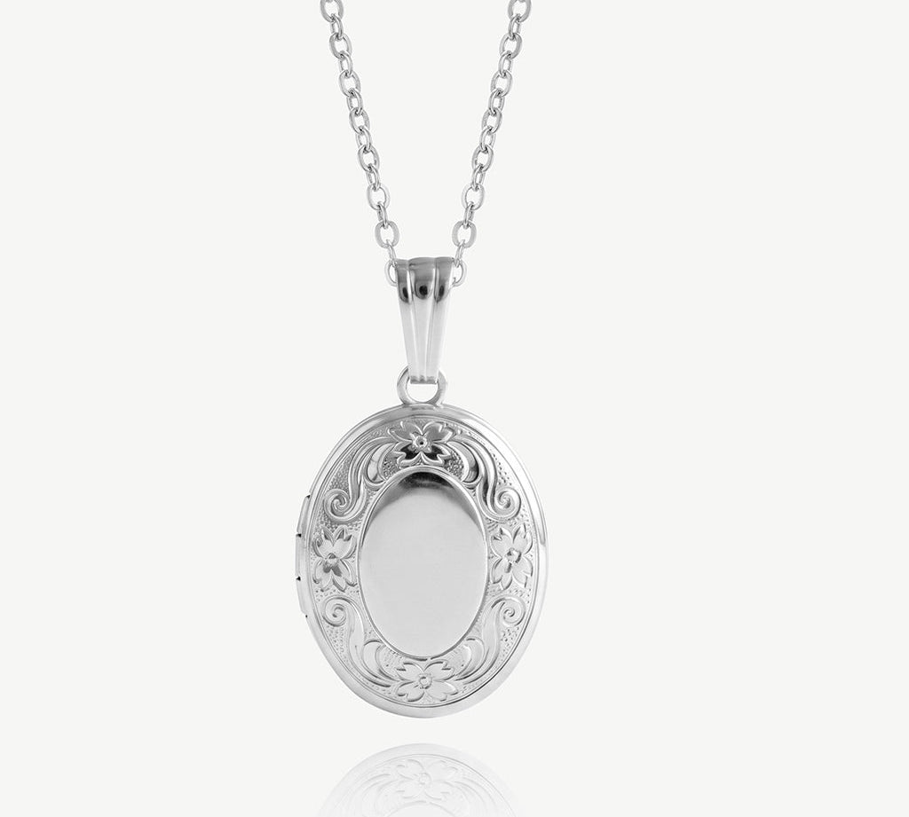 Floral Oval Locket