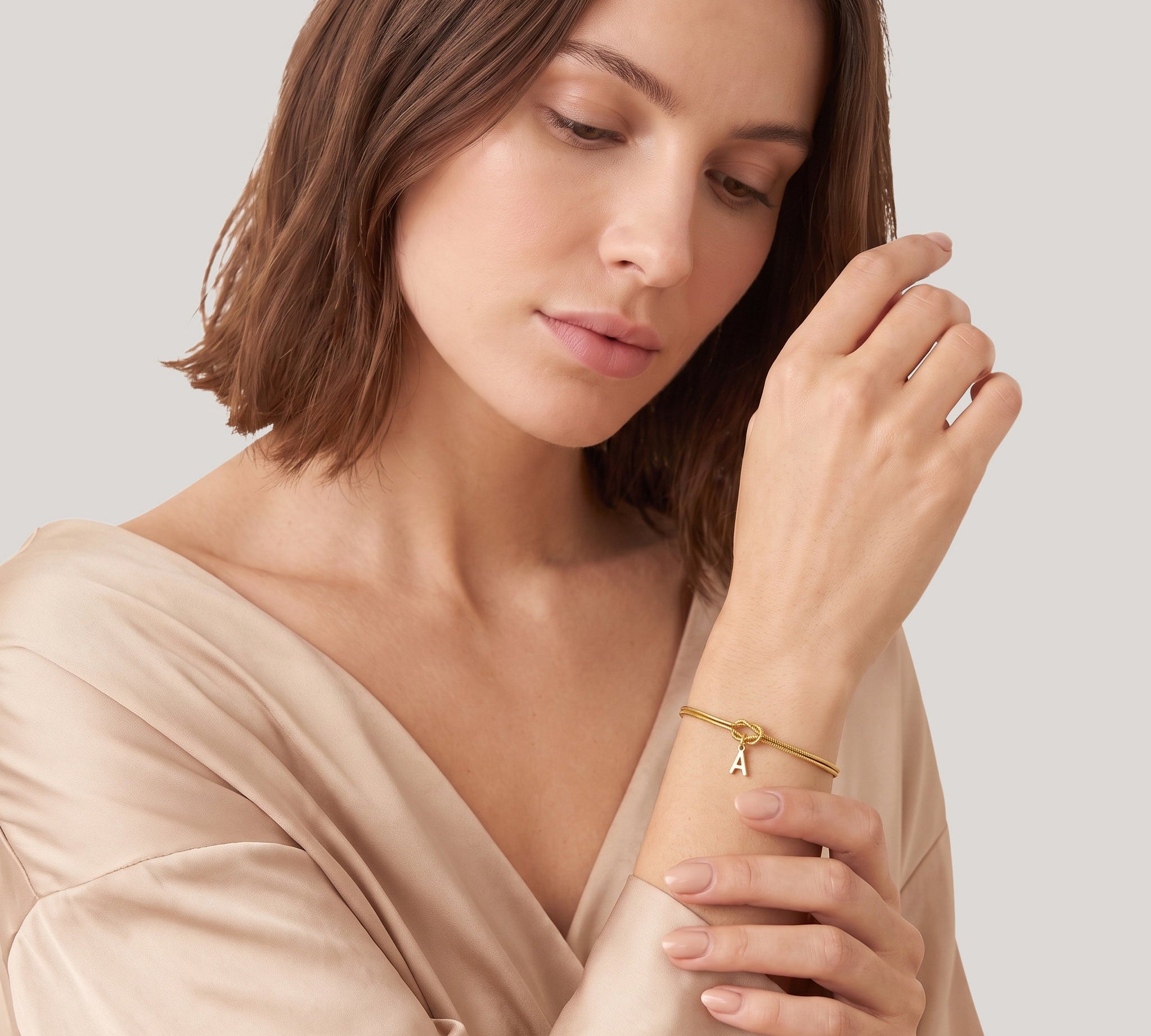 Initial Knot Bracelet