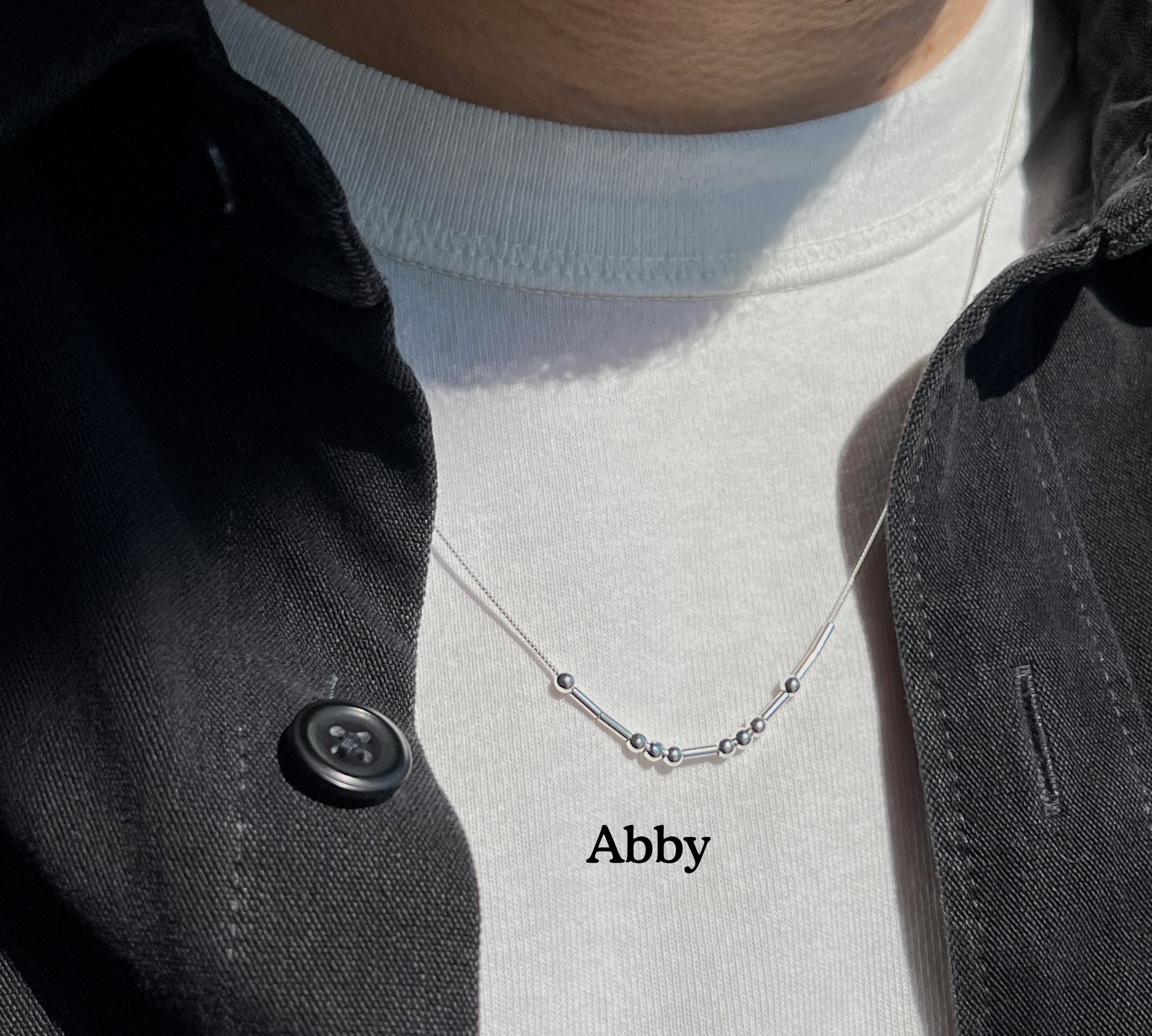 Morse Code Necklace