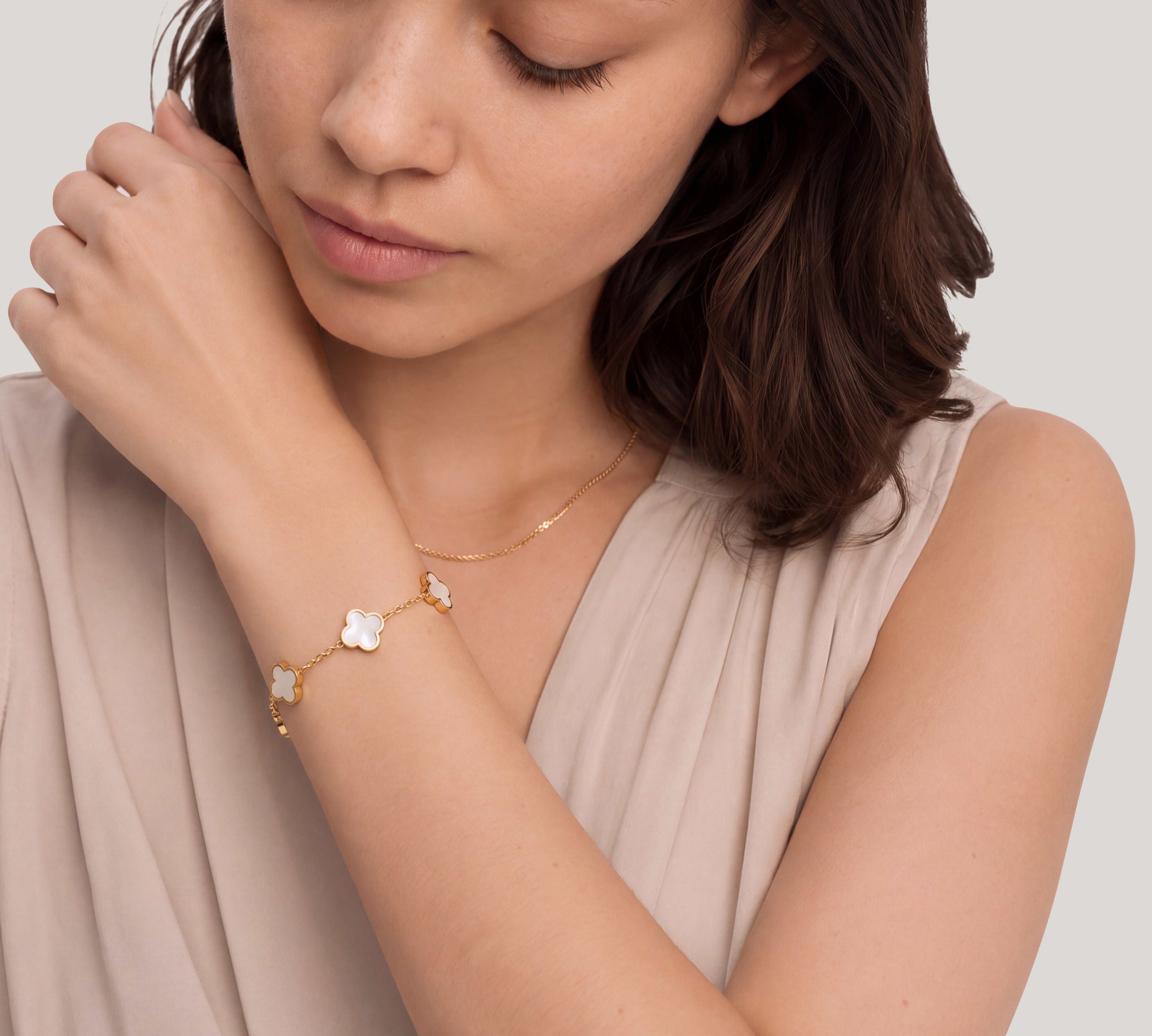 Pearl Clover Bracelet
